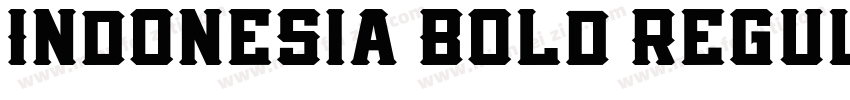 Indonesia Bold Regul字体转换